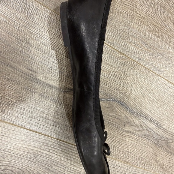 Black Faux Leather Flats - Picture 2 of 2